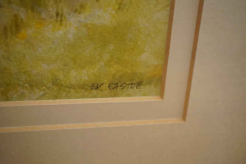Derek Eastoe, Windmill Norfolk, signed, acrylic on paper, 24 x 36cm